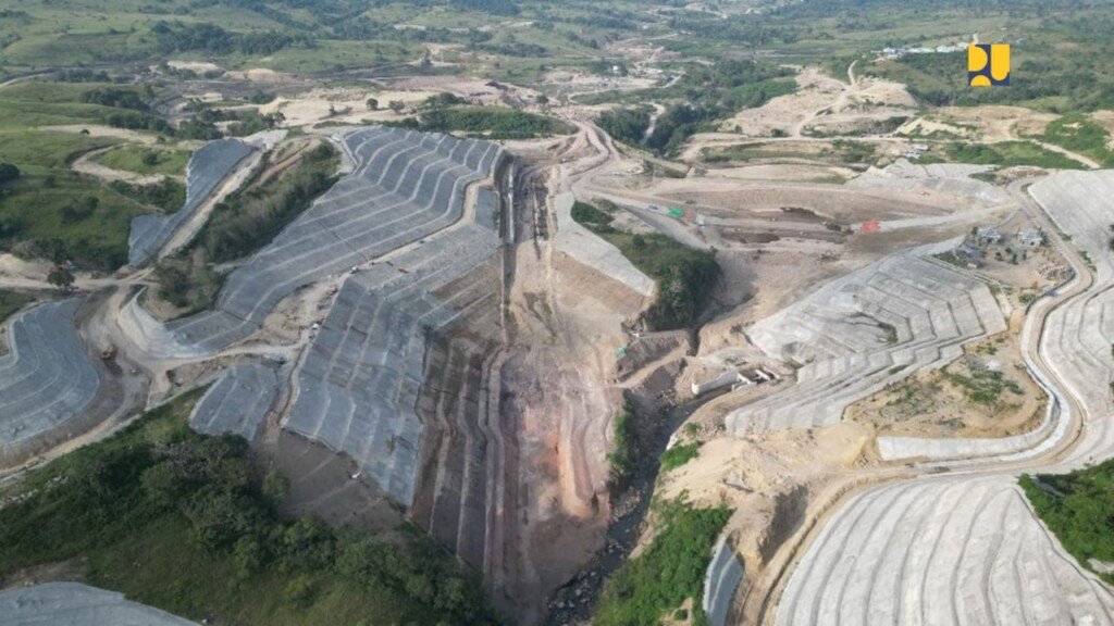 progres pembangunan bendungan mbay, infrastruktur air