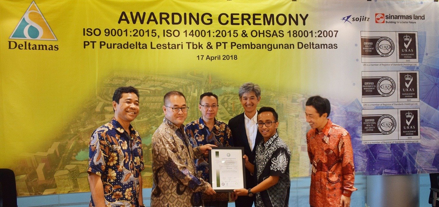 Kota Deltamas raih Sertifikat