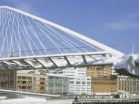 10 jembatan-Campo Volantin Foot Bridge di Bilbao