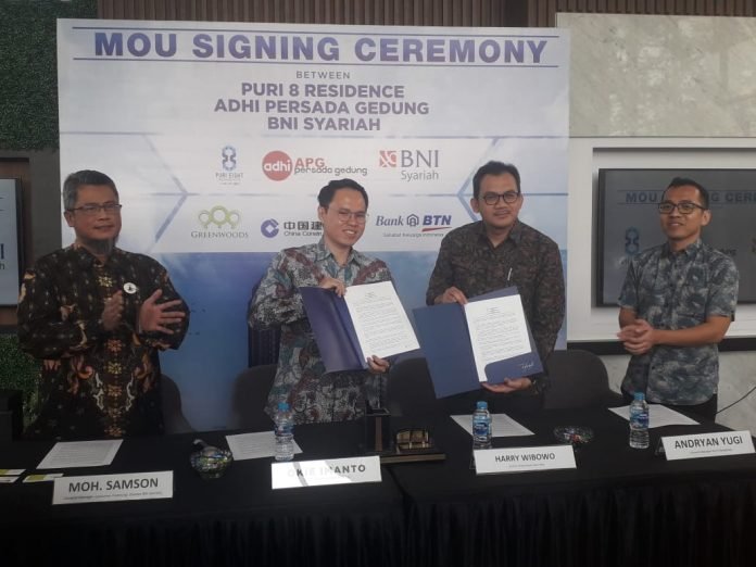 apartemen puri 8 residence signing ceremony