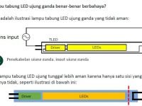 perbandingan lampu tabung led ujung tunggal dan ujung ganda