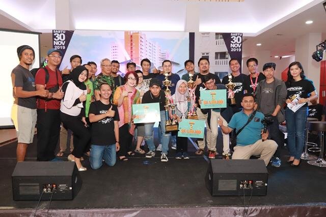 lomba video drone