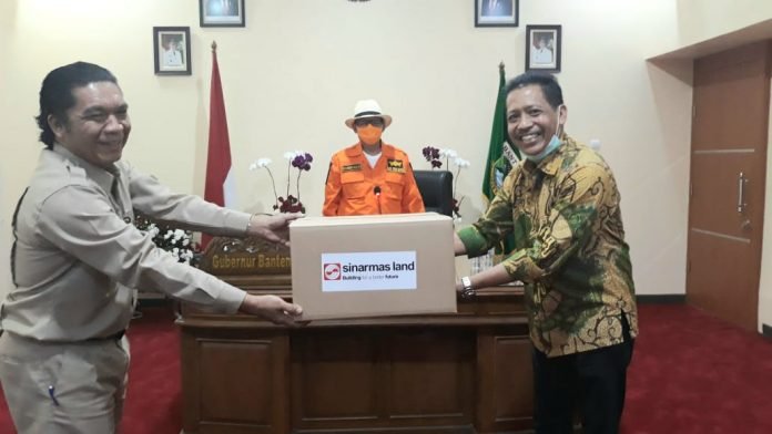 sml salurkan apd di banten