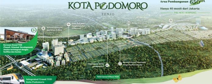 kota podomoro tenjo dari agung podomoro land dan hunian tod