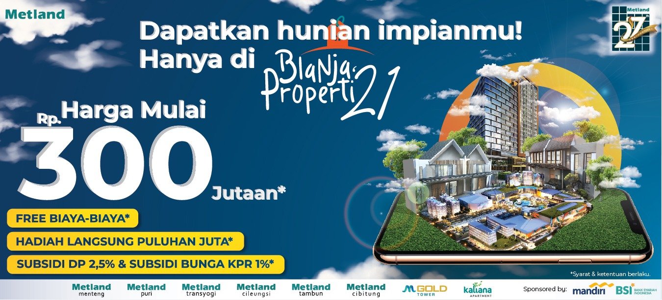 Pameran properti virtual Metland, BlanjaProperti’21