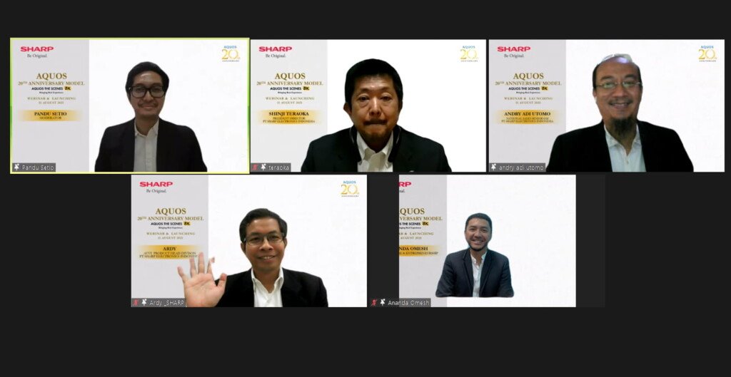 Sesi Talkshow Webinar & Launching Sharp AQUOS 20th Anniversary