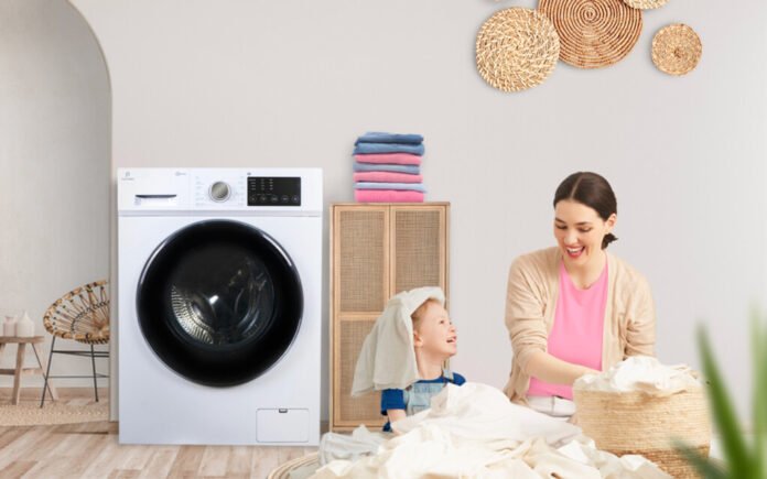 Mesin cuci sekaligus pengering Polytron 2 in 1 Washer Dryer