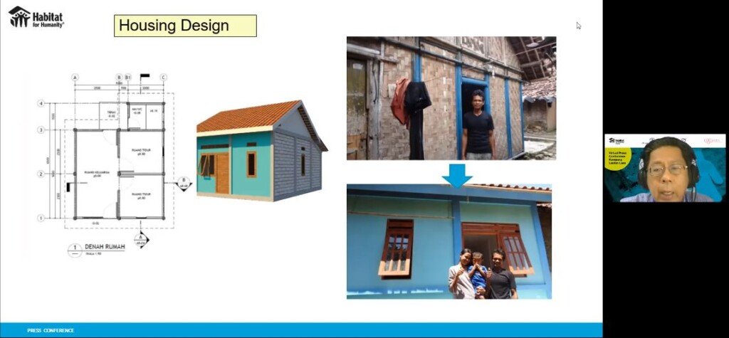 desain hunian layak yang akan dibangun di Kampung Bebulak atau Kampung Lautan Luas