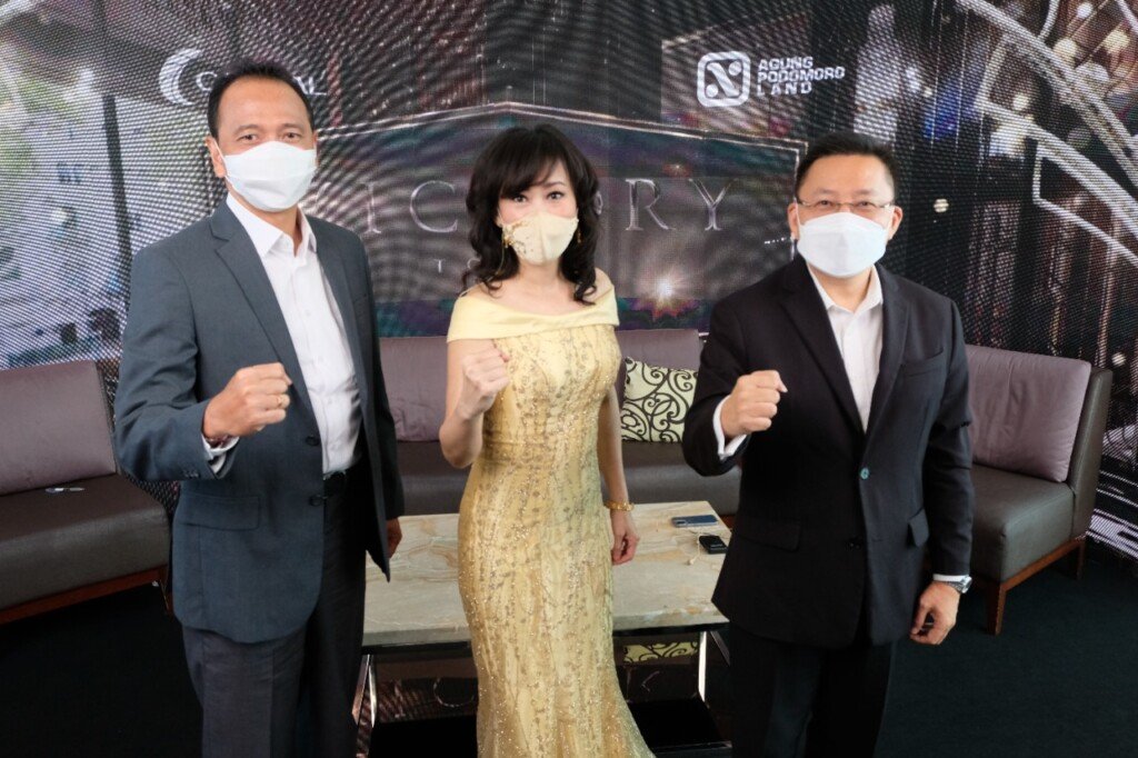 acara talkshow peluncuran apartemen premium Victory Tower Podomoro City Deli Medan