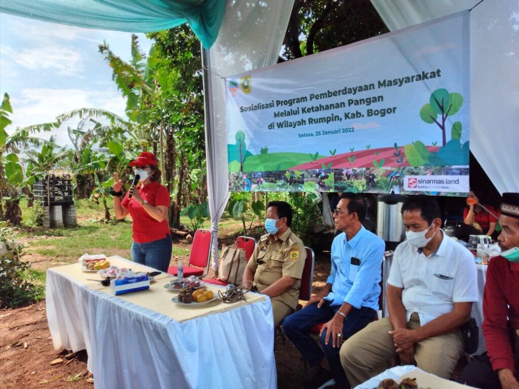 Sinar Mas Land menggelar Program Pemberdayaan Masyarakat melalui Ketahanan Pangan di Desa Rumpin dan Desa Tamansari, Kabupaten Bogor