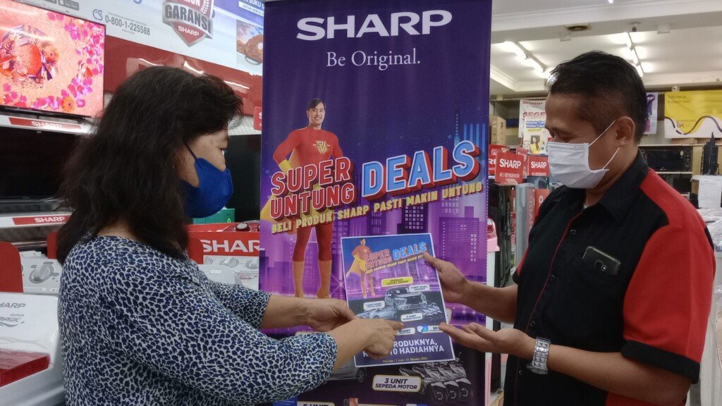 program program kampanye penjualan Sharp Lover's Day Super Untung Deals