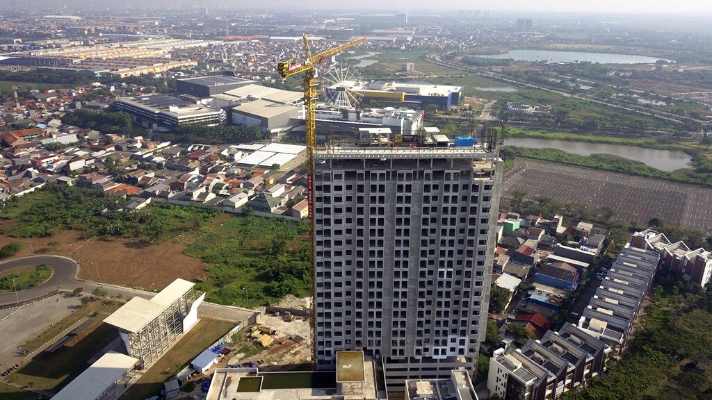 tutup atap Cleon Park Apartment