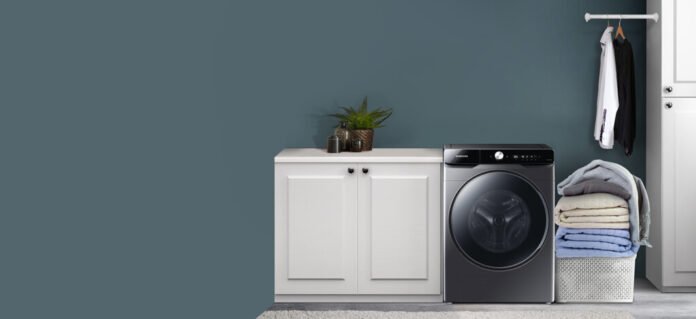 Mesin cuci Samsung AI Ecobubble Washer Dryer Front Load
