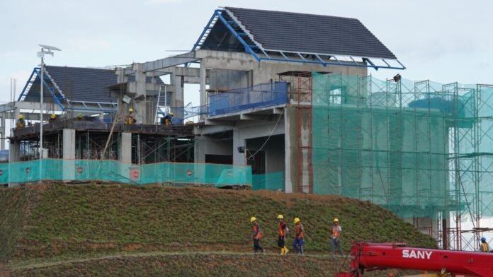 Progres pembangunan Rumah Tapak Jabatan Menteri di IKN Progres pembangunan Rumah Tapak Jabatan Menteri di IKN