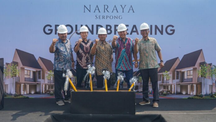 Seremoni groundbreaking Naraya Serpong di Serpong