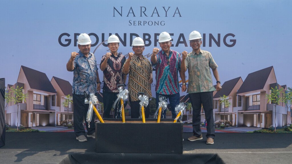Seremoni groundbreaking Naraya Serpong di Serpong