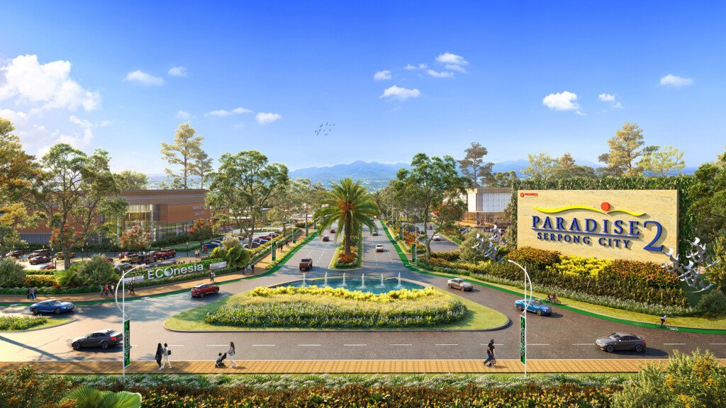 Pintu utama kawasan kota mandiri Paradise Serpong City 2