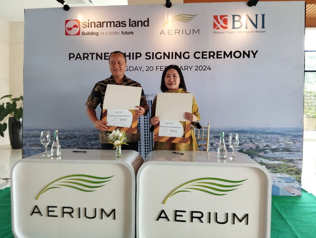 sinar mas land melalui aerium residence dan bank bni tawarkan program khusus bagi konsumen