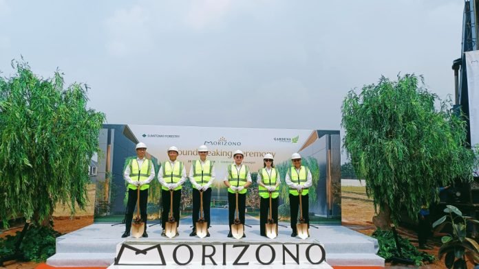 seremoni groundbreaking Cluster Morizono di Gardens at Candi Sawangan