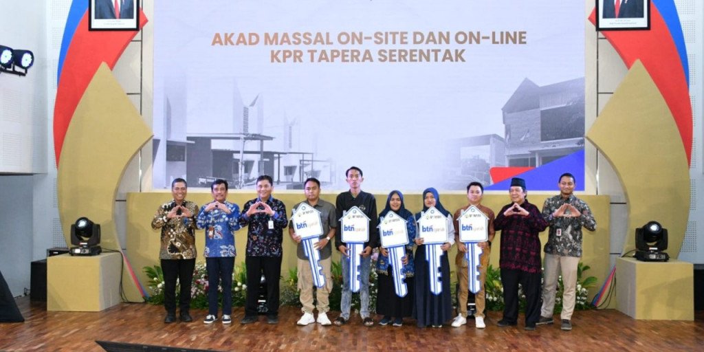 bp tapera dan btn syariah gelar akad kredit kpr tapera syariah