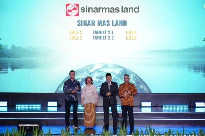 sinar mas land, penghargaan, penghargaan csr, csr awards, ica dan isda 2024, property awards