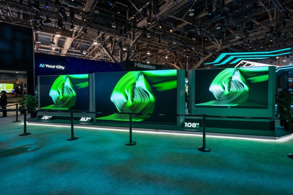 ces 2025, las vegas, hisense tv, tv hisense, pameran elektronik, pameran, produsen elektronik, peralatan rumah tangga, home appliances, teknologi tv,