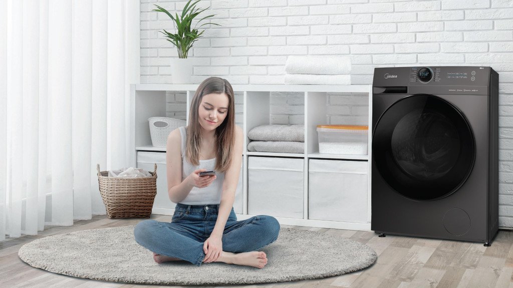 Mesin cuci Midea, mesin cuci, mesin cuci bukaan depan, mesin cuci front loading, elektronik, product review, home appliances, mesin cuci terbaru, mesin cuci canggih