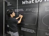 instalasi seni, pameran seni, pameran seni dan budaya, seni dan budaya, seni dan budaya palestina, budaya palestina, pameran seni palestina, mrt jakarta, mrt bundaran hi,