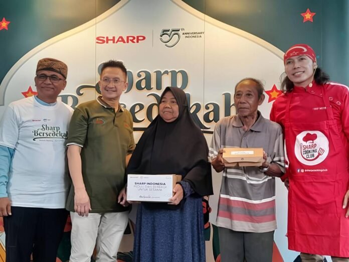 Sharp Bersedekah 2025,Masak Bareng #DenganHati, jakarta utara, program sosial, program csr, csr sharp,