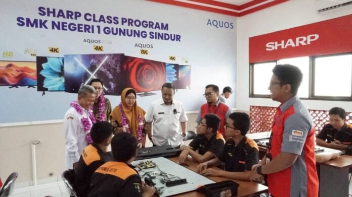 SMKN 1 Gunung Sindur, gunung sindur bogor, bogor, program sharp class, sharp indonesia, csr pendidikan, csr sharp,