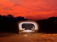 Bus Stop Enam, halte bus hasil cetak 3D, Nuanu Creative City,