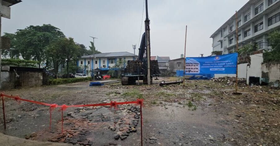 Asrama Putri Sabam Sirait, universitas kristen indonesia, asrama mahasiswa, jakarta timur, groundbreaking