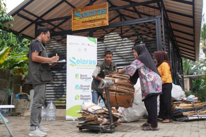 bank sampah selaras, pengelolaan sampah, csr sinar mas land