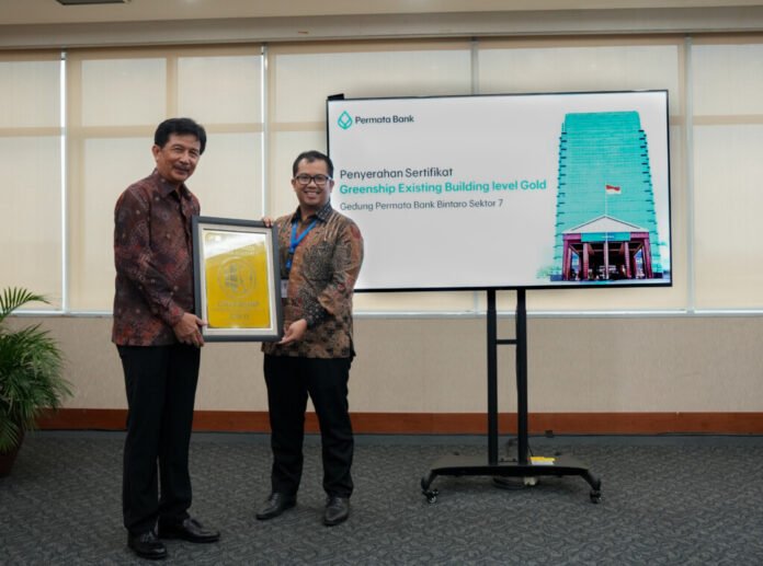 gedung permata bank bintaro, greenship existing building, gedung ramah lingkungan