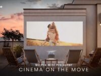 proyektor laser 4k terkecil, hisense m2 pro laser mini projector, proyektor canggih ai,