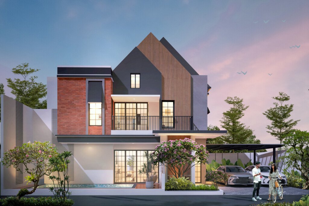 the villas synthesis huis, rumah di jakarta timur,