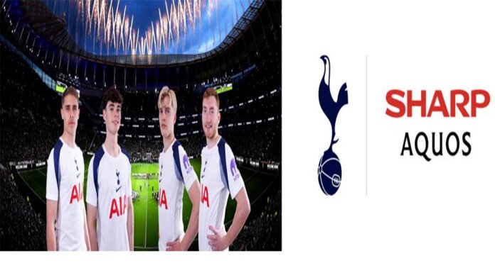 sharp dan spurs sharp aquos dan tottenham hotspur,