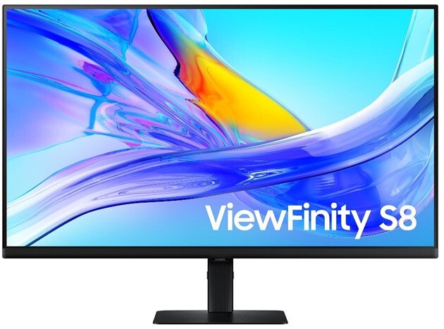 Monitor Samsung ViewFinity S8 37 Inci 4K Ultra-HD dengan desain ergonomis untuk produktivitas tinggi.