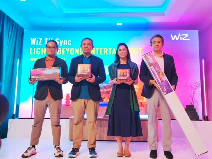 Peluncuran resmi WiZ TV Sync Lights oleh Signify Indonesia di Jakarta bersama jajaran pimpinan