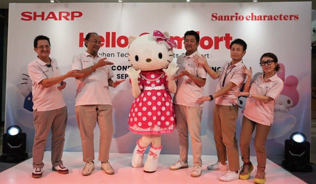 Sharp, Hello Comfort,Hello Kitty, My Melody, Kuromi.