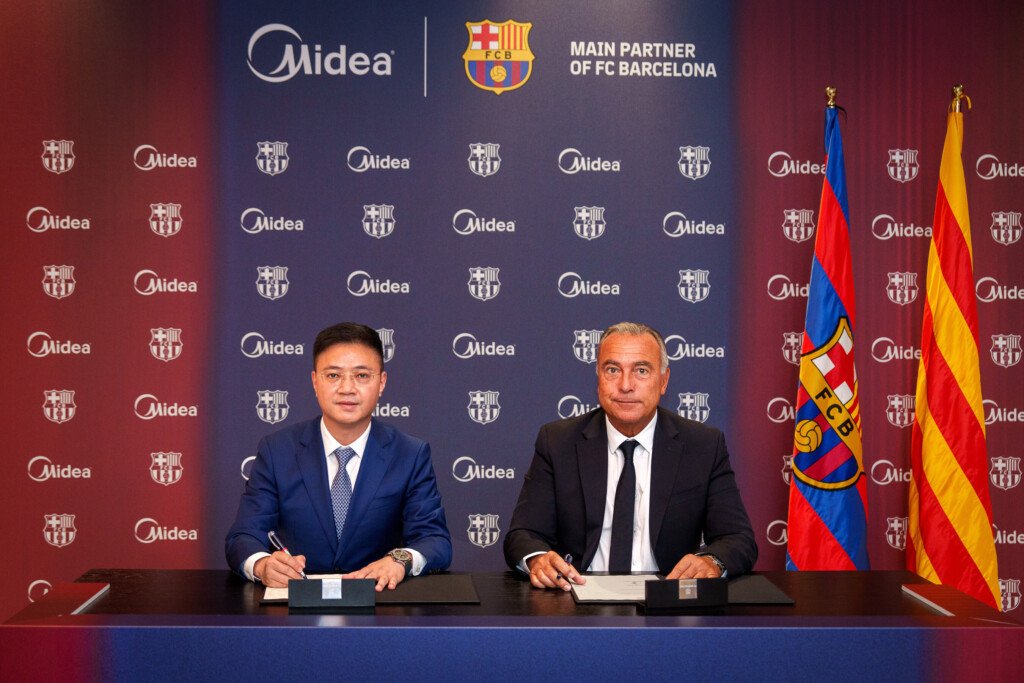Penandatanganan kontrak resmi Midea sebagai sponsor utama FC Barcelona musim 2026/2027 selama lima tahun.