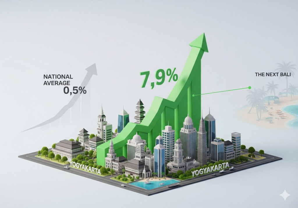 Harga rumah sekunder di Yogyakarta naik 7,9%, menjadikannya "The Next Bali" dibandingkan kenaikan rata-rata nasional 0,5%.