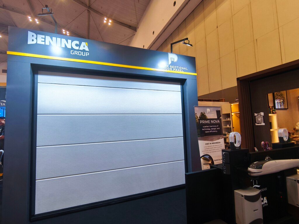 pintu garasi otomatis prime nova di booth beninca group homedec 2025 ice bsd