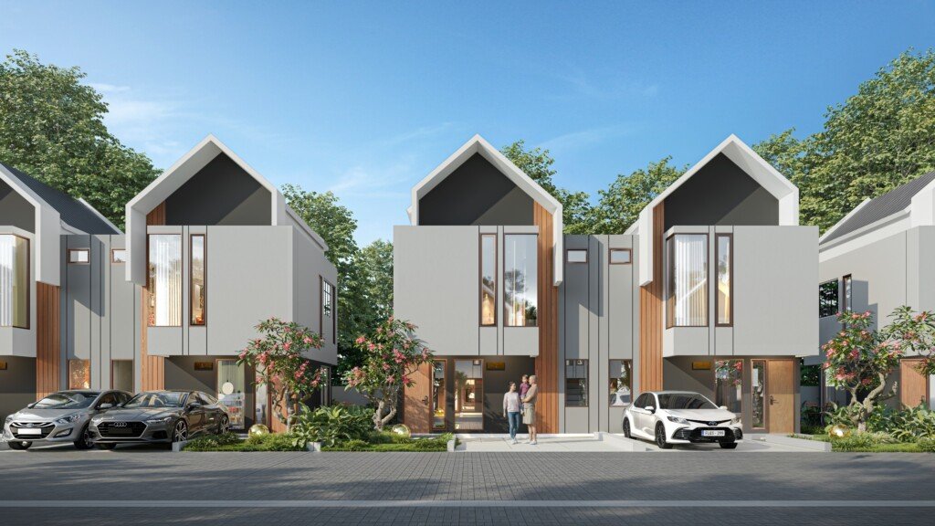 tampak depan rumah ibuki sakurayama di kota jababeka cikarang