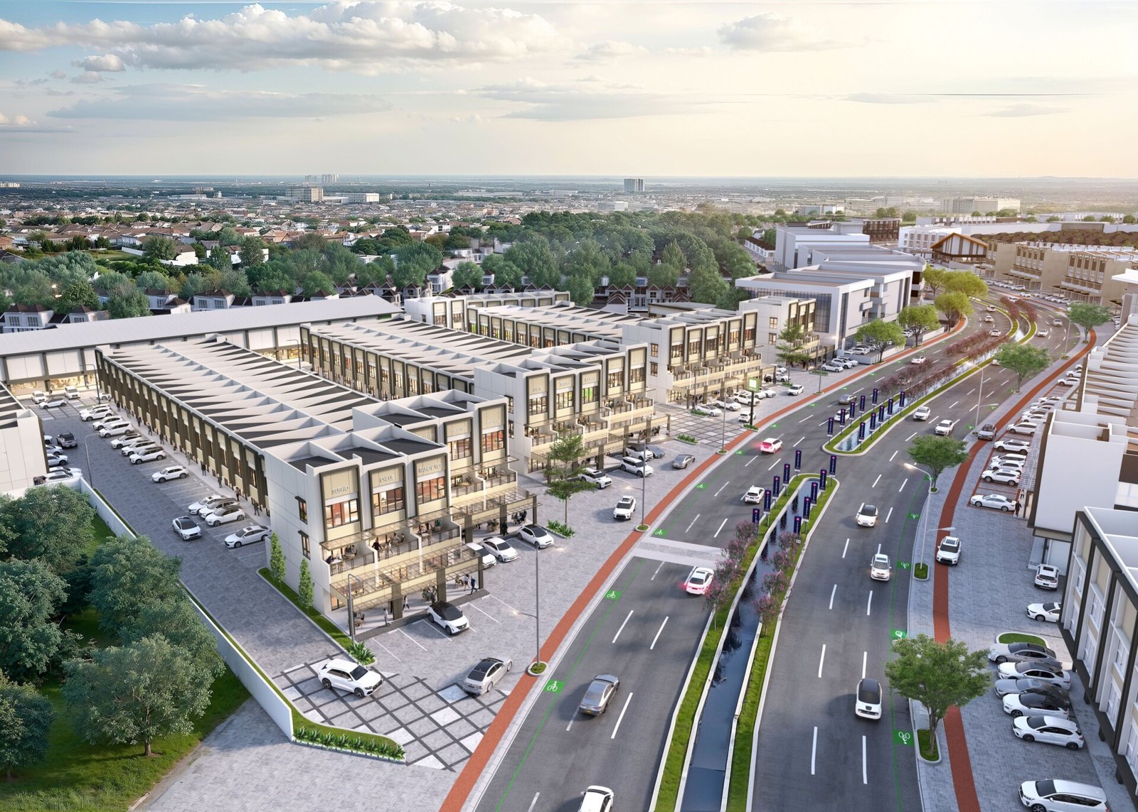 kawasan komersial Indica Grande Paramount Petals