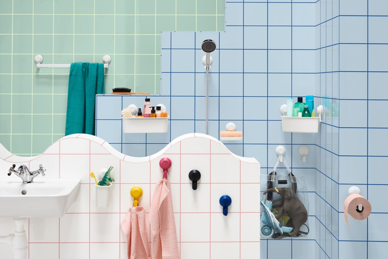 TISKEN Solusi penyimpanan kamar mandi IKEA