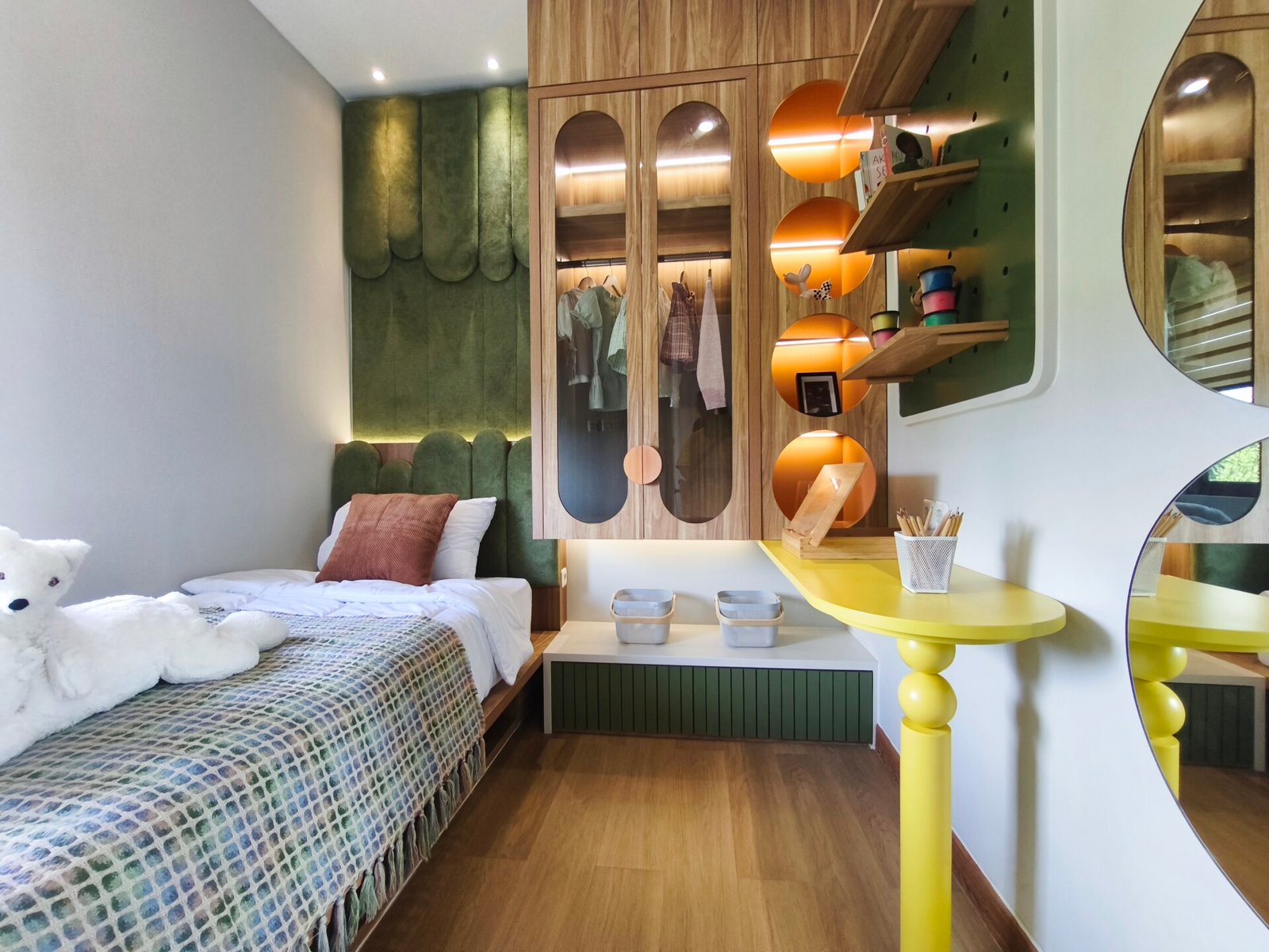 Interior kamar tidur anak show unit Cluster Nala Anandaya Home Resort