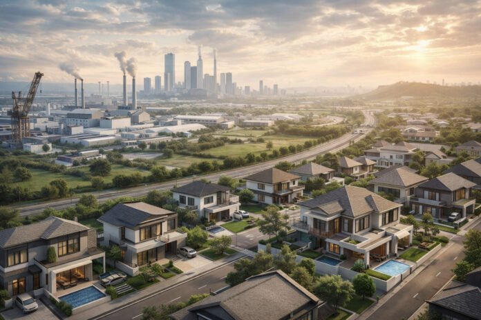 harga-rumah-sekunder-ilustrasi-3d-rumah-seken-kawasan-industri harga rumah sekunder di kawasan industri