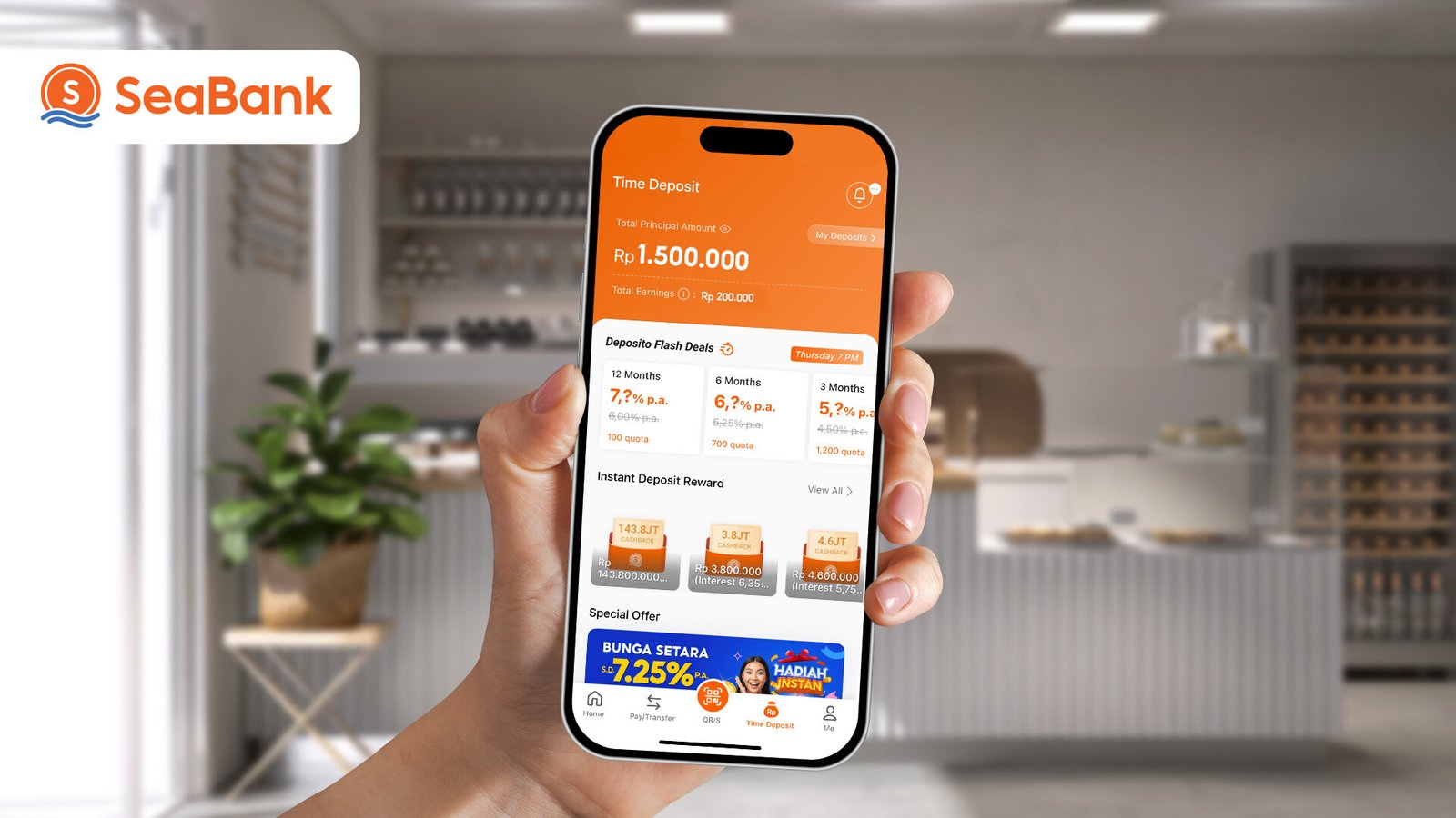 Fitur deposito digital dalam aplikasi SeaBank