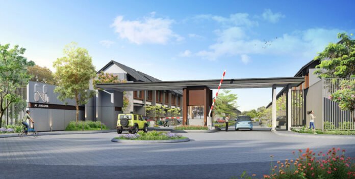 Gerbang masuk utama Klaster NuOne Grand Wisata Bekasi